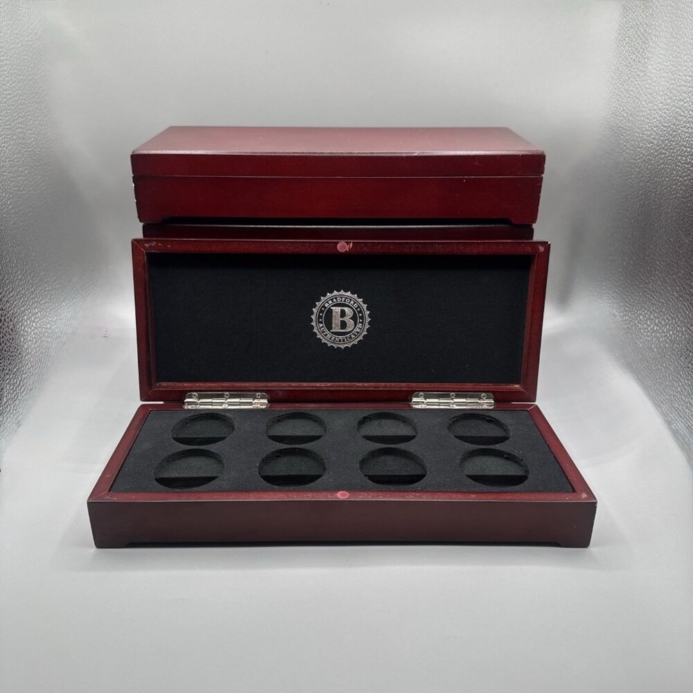 Bradford Exchange Wooden Coin Display Box - No Labels On Boxes